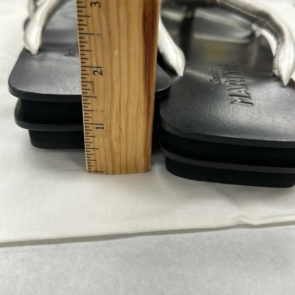 Martinez Black and Silver Sandals Sz 7 - Picture 3 of 5